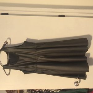 Black toward pleather dress
